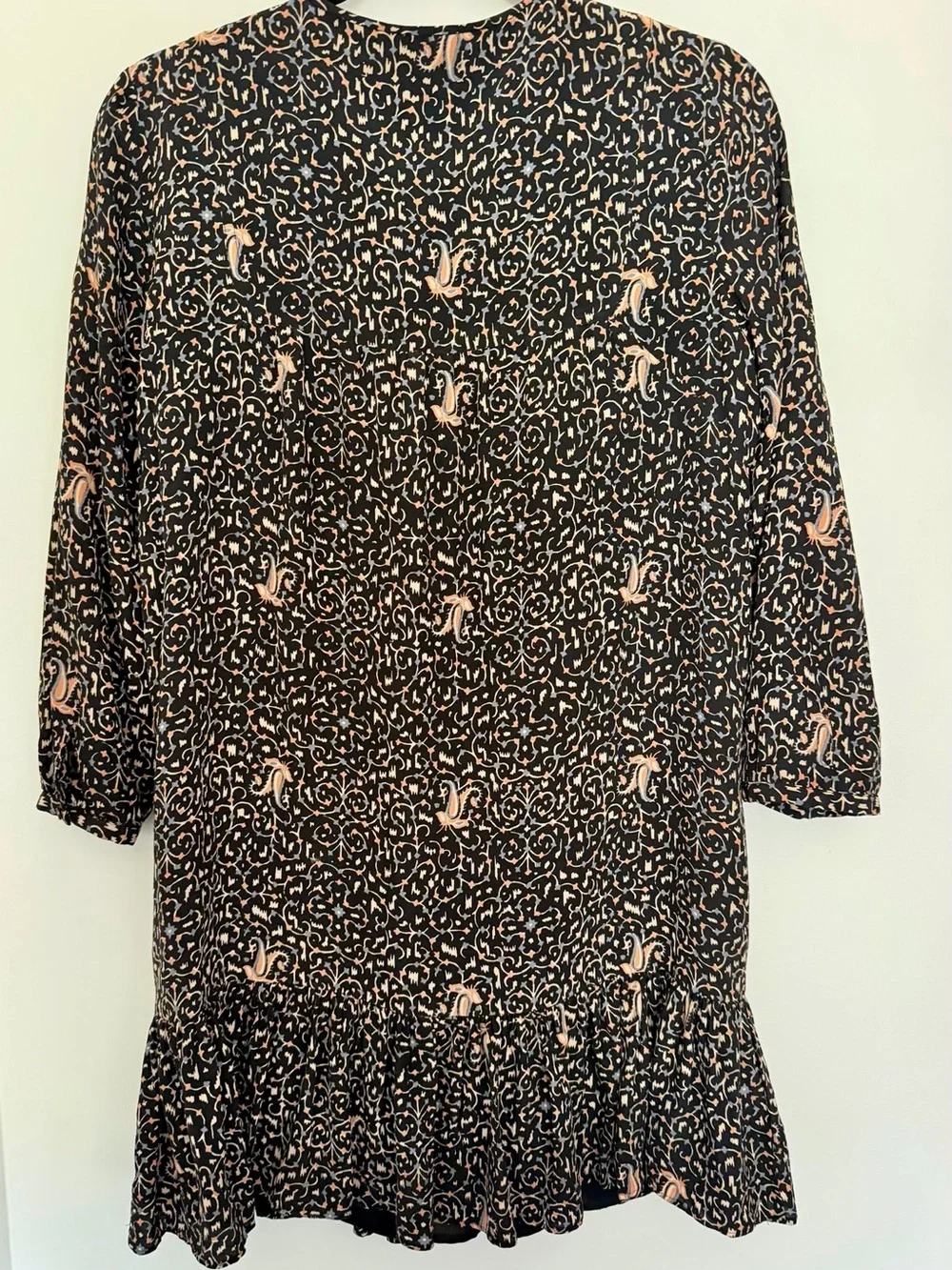 Madewell Silk Fiesta Paisley Ruffle Mini Dress – Size 2 – EUC